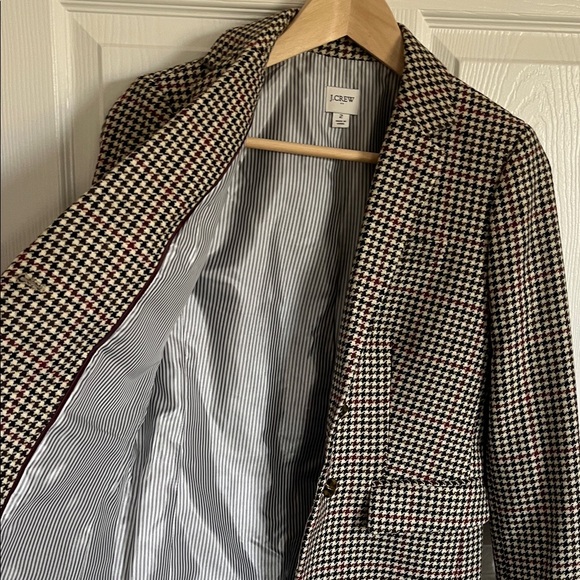 J. Crew Women's Houndstooth Schoolboy Blazer - Picture 5 of 9